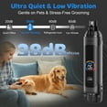 thumbnail image 2 of LAKWAR Dog Nail Grinder, 6-Speed Pet Nail Trimmer 2 LED Light Quiet Safe Power Rechargeable Dog Nail Trimmer Painless Paws Grooming & Smoothing Care Tool for Large Medium Small Dogs, 2 of 9