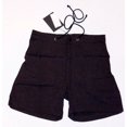 thumbnail image 1 of GESTUZ Drape LOOSE Tailored CUFFED Black DRAWSTRING Shorts HIP Pockets 36 $149, 1 of 1