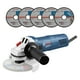thumbnail image 1 of Esmeril Angular Electrico 127V Profesional + 5 Discos Bosch BOSCH 06013A30G2, 1 of 8