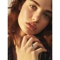 thumbnail image 3 of Anillos de circonio cúbico Silvora contra el mal de ojo plata de ley para mujer, 3 of 8