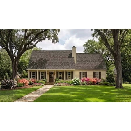 The House Designers: THD-5458 Builder-Ready Blueprints to Build a Small Ranch House Plan with Crawl Space Foundation (5 Printed Sets)