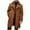 Brown, variant on Xzbqbs Men's Wool Blend Coat Warm Winter Trench Coat with Detachable Soft Scarf Single Breasted Pea Coat Fashion Jackets for Men