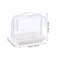 thumbnail image 2 of Phenofice 1Pcs Cake Container Plastic Double-opening Design Dessert Display Tray for Baking, 2 of 6
