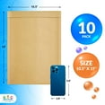 thumbnail image 2 of Brown Kraft Bubble Mailer Envelopes, 10.5 x 15 Inches. 10 Pack Mail Padded Envelopes Self Seal. Kraft Bubble Mailers. Tear-Resistant Mailing Envelope Padded. Sturdy Paper Mailer, 2 of 9