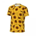 thumbnail image 5 of T Shirt For Men Sportswear T-Shirt For Man Sunflower Print Harajuku Nature Flower Beach Tee Shirt O, 5 of 7