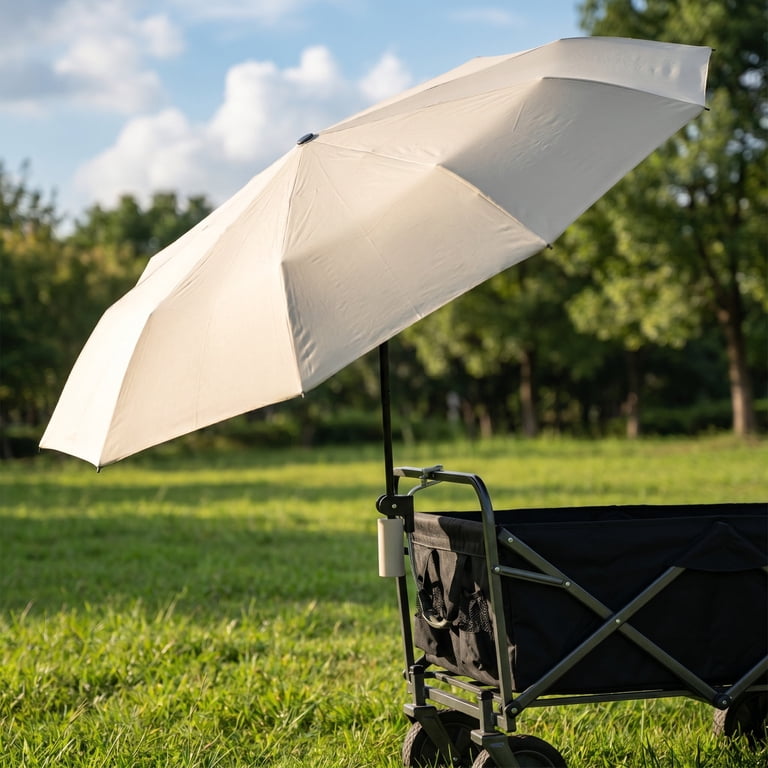 are patio umbrellas universal DUOUPA Adjustable Sun Umbrella with Clamp Clip UPF 50+ Portable Folding Umbrella for Patio, Beach Chairs, Camping, Wheelchair Manual Open & Close (Black 43″/Type A) : Patio, Lawn & Garden the water Latitude Run® Outdoor Universal Cross