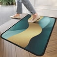thumbnail image 4 of Teal Gold Marble Pattern Door Rugs,Washable Non Slip Door Mats Indoor,Decorative Door Mats,Entry Mat Indoor for Entrance,Bedroom,Kitchen,Bathroom,30"x17", 4 of 6