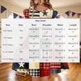 thumbnail image 3 of Girls 4th of July Dress Patriotic A-Line Midi Flutter Sleeve Red White Blue Patchwork 6-14,Size 11-12 T, 3 of 8