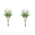 thumbnail image 4 of Hemoton 2pcs 10 bundles of Simulated Lily of The Valley Stems Plant Fake Flower Ornament Wedding Decors, 4 of 8