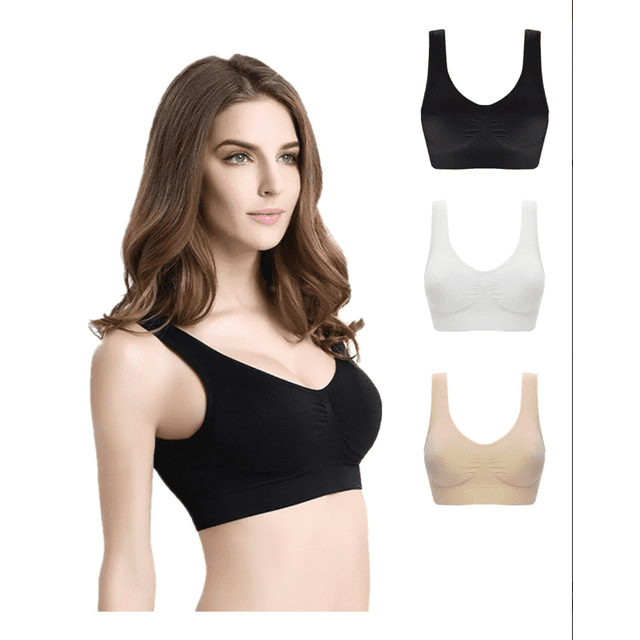 3 Paquetes De Brasier Push Up Modelo Baige Talla M
