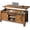 Rustic Brown, variant on GlowPlume Lift Top Coffee Table, 39.4" Farmhouse Coffee Table with Large Hidden Storage Compartment, Sliding Barn Doors, Modern Wood Center Table for Living Room, Office, Grey