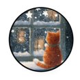 thumbnail image 2 of 36.2 Inch Round Floor Mat Cat by The Window Carpet Decor Rug for Living Room Bedroom, 2 of 6