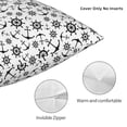thumbnail image 3 of Pofeuu Nautical Themed Simple Anchors Print Double-sided plush pillowcase Square Throw Pillow Covers Pillows Cover for Living Room Bedroom Sofa Couch Cushion Cover（No pillow core）-26"x26", 3 of 7