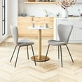 thumbnail image 5 of Thibideaux Dining Chair Light Gray Dining Chair, Modern Style, Stackable for space saving storage, Plywood, Indoor Dining, 5 of 12