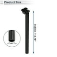 thumbnail image 6 of Unique Bargains 1 Set Universal Bike Seat Posts Extra Long Adjustable Angle 27.2x350mm Bike Saddle Post Seat Tube Black Aluminum Alloy, 6 of 8