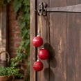 thumbnail image 5 of 3 Pieces Large Jingle Bell Christmas Joy Bell Metal Ornaments with Star Cutouts Sleigh Rustic Xmas Tree Wreath Garland Holiday Party DIY Decor, 5 of 9