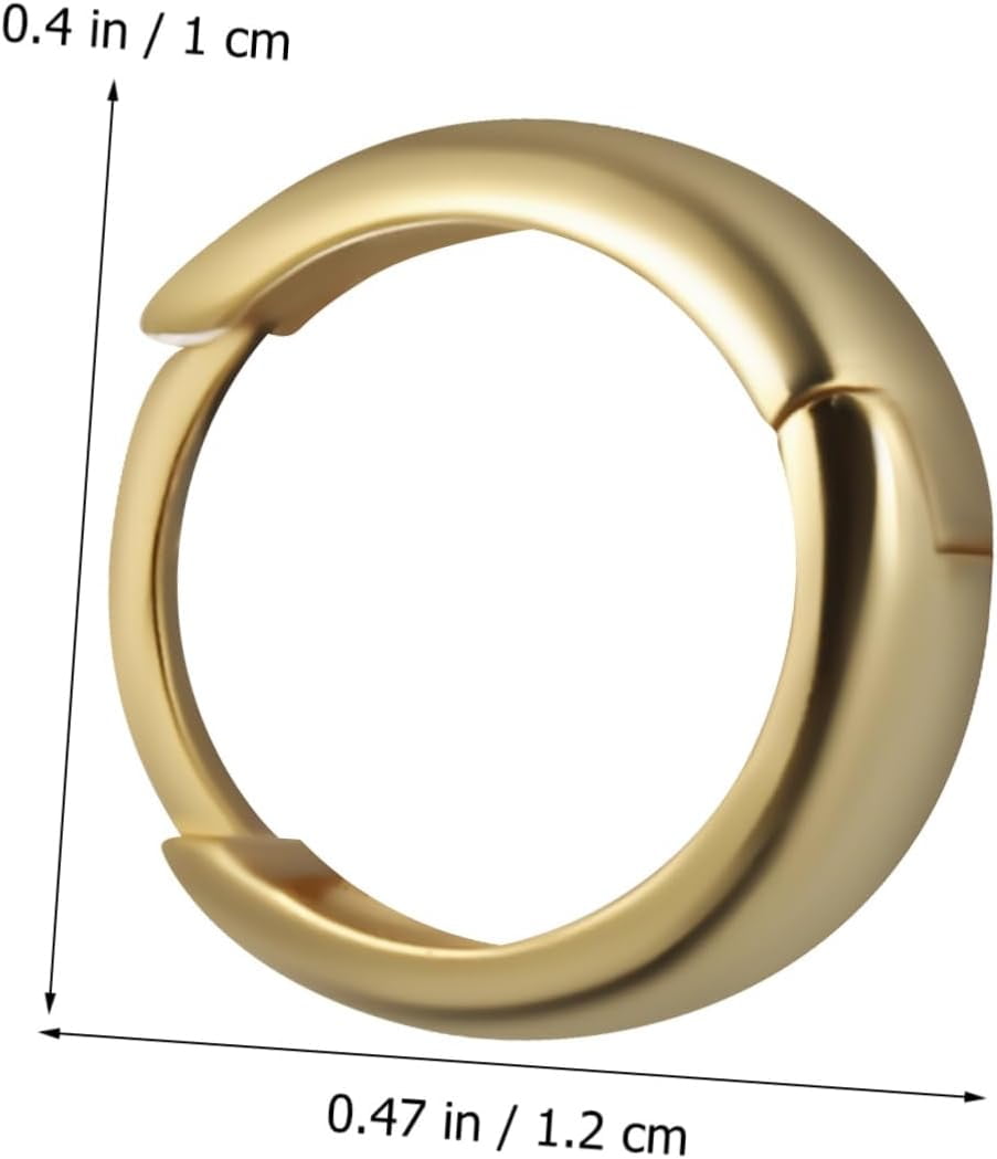 Round Elegant Hoop Earrings Chunky Thick Metal Earrings Statement Women Lightweight Ear Jewelry[r058]