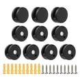 thumbnail image 1 of 10Pcs Zinc Alloy Mirror Floating Glass Clips, Supporting Sheet Nail Dresser Mirror Fixed Fitting,Black, 1 of 5