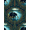 Teal Green Brown, Pattern 1, variant on ODIKA 8'x10' Washable Area Rug Border Cabin Forest Wildlife Print Motif Motifs Fishing Lake Refined Structured for Dining Room, Large Office, Lounge, Non-Slip Chair-Friendly Mat