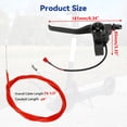 thumbnail image 4 of Left Brake Handle Lever Compatible with Electric Scooter GOTRAX GXL V2 Apex Pro XL Rival XR Elite Ultra E-Scooter Replacement, Brake Lever with 74 Inch Brake Cable Accessories, 4 of 9