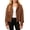 Coffee-ZxQD, variant on Vdoaml Girls Fringe Suede Jacket Kids Open Front Lapel Cropped Western Outerwear Children Long Sleeve Cowboy Coat 7-8 Years Pink