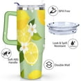 thumbnail image 3 of 40 OZ Lemon Travel Mug Gifts for Women Men Birthday Travel Cup Gifts for Husband Son Dad Insulated Stainless Steel Water Bottle with Handle, 3 of 7