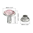 thumbnail image 2 of 50Pack Silver Pink 8mm/0.31" Leathercraft Rivets for DIY Leather Craft Making, 2 of 6