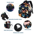 thumbnail image 3 of Cat Adjustable Shoulder Strap Beach Backpack with Large Capacity, Printed Design, Lightweight, 3 of 6