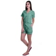 thumbnail image 2 of Moomaya Womens Short Sleeve Sleep Tops Printed Short Set Pjs For Women Sleepwear, 2 of 6