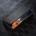thumbnail image 2 of Premium Carbon Fiber Faux Leather Flip Wallet Phone Case - Shockproof Protection for Samsung Galaxy S20/S21/S22/S23 Ultra, S20 FE, Note 20 Ultra, A52/A53/A54/A13/A04S/A14/A, 2 of 5
