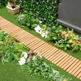 thumbnail image 3 of Gymax Chemin de Patio en Bois Dur Enroulable de 8 Pieds, Droit, Résistant aux Intempéries, 3 of 10