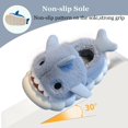 thumbnail image 5 of Drecage Toddler Boys Girls Cute Shark Slippers Kids Non-Slip Fuzzy Bedroom House Shoes, 5 of 7