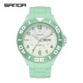 thumbnail image 1 of Sanda 9005 Medium Fashionable Casual Simple Personalized Night Vision Fluorescent Digital Wristwatch Dual Display Calendar Quartz Watch, 1 of 7
