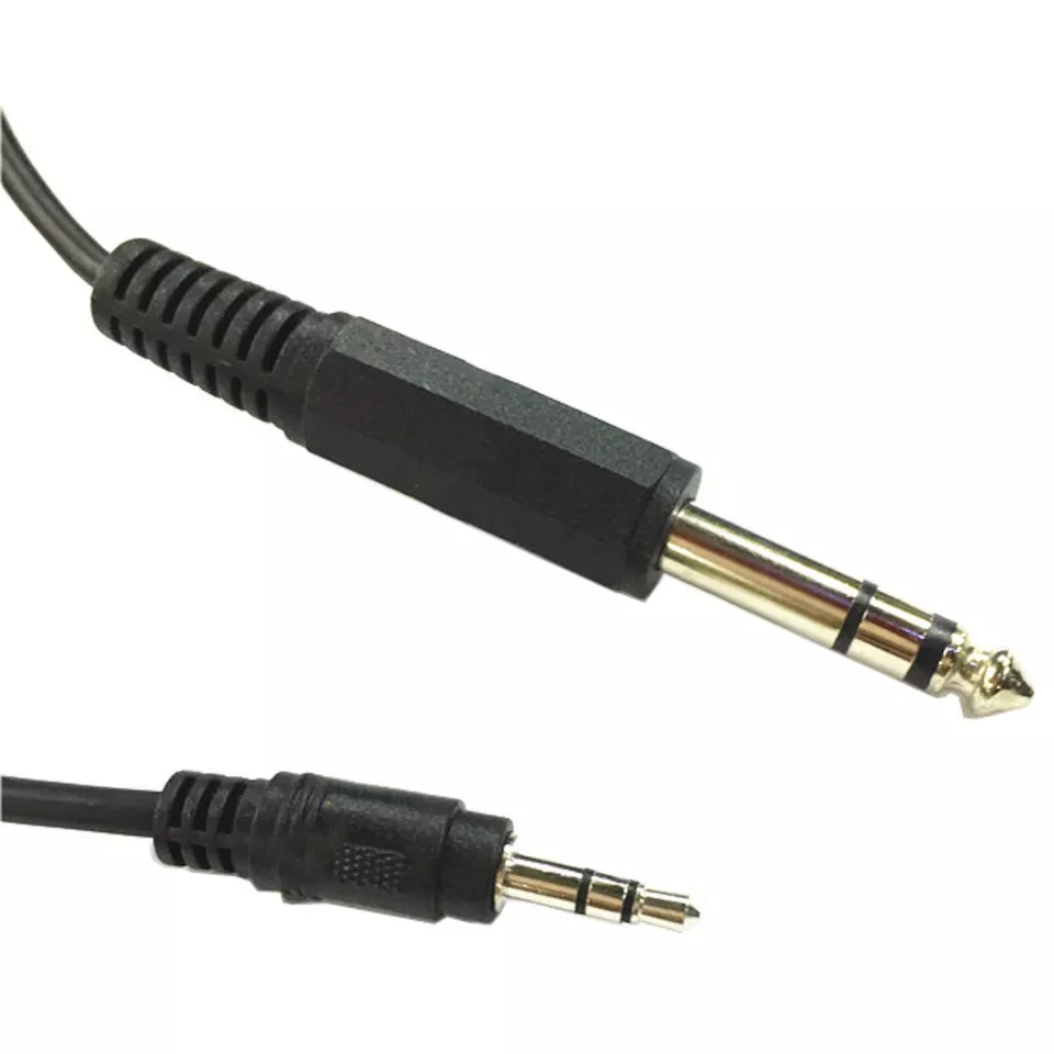 5Ft 6.35Mm 1/4" To 3.5Mm 1/8" Male Trs Stereo Audio Aux Adapter Conversion Cable