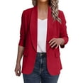 thumbnail image 5 of Ofreoo Women's Solid Color Casual Fashion Soft Long-sleeved Cardigan Jacket Coat Top, 5 of 8