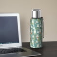thumbnail image 5 of Design Pattern 20oz Stainless Steel Thermal Bottle with Tea Filter and Cup Lid, Vacuum Insulated Coffee Mug with 316L Inner Liner, Leakproof Travel Thermos for Office, Commute & Outdoor, 5 of 7