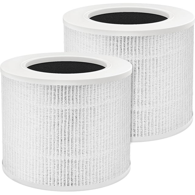 True HEPA Core Mini Replacement Filter for Levoit Core Mini Air Purifier, 3-in-1 HEPA, High-Efficiency Activated Carbon, 2 Filter & 6 Fragrance Sponge