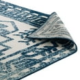 thumbnail image 4 of Reflect Nyssa Distressed Geometric Southwestern Aztec 5x8 Indoor or Outdoor Area Rug Ivory and Blue, 4 of 7