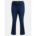 thumbnail image 5 of Terra & Sky Women's Plus High Rise Bootcut Jeans, Sizes 16W-28W, 5 of 5