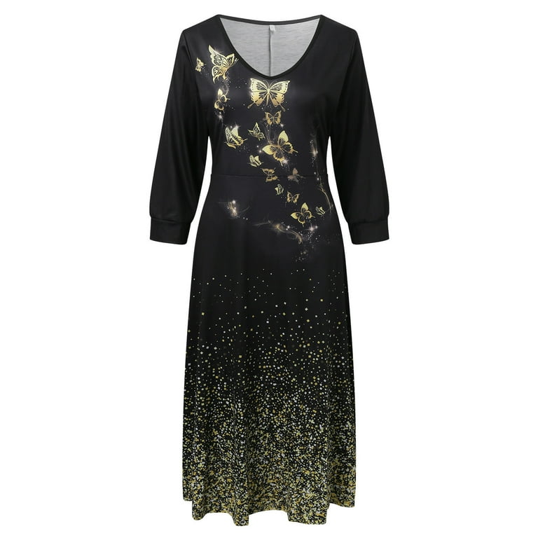 Gubotare Beach Dresses For Women Women's Summer Square Neck Puff