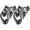 thumbnail image 1 of EeaseMX 2 portabotellas de fibra de carbono para bicicleta de montaña, de liberación rápida, color negro, 1 of 8