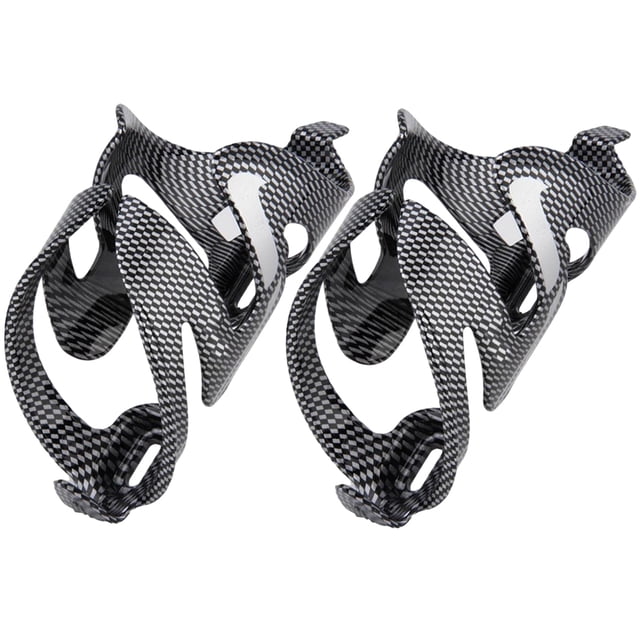 EeaseMX 2 portabotellas de fibra de carbono para bicicleta de montaña, de liberación rápida, color negro