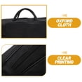 thumbnail image 3 of OULII Black Trumpet Shoulder Bag Practical Storage Container with Front Pocket and Comfortable Strap, 3 of 7