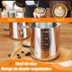 thumbnail image 4 of Jarra de Leche para Espumar de Acero Inoxidable, 600ml/20oz medible Jarra de Leche con Barista Pen, Jarra para Espumar Leche Espresso para Máquina de Café Espresso, Espumador de Leche, 4 of 4