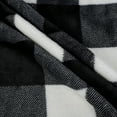 thumbnail image 6 of PiccoCasa Soft Plush Flannel Fleece Sofa Blanket 50"x60", Black and White, 6 of 6