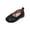 Black, variant on GiLiling Flats Shoes for Girls, Ruched Toe Ballet Dress Flats with Cross Elastic Strap, Soft PU Leather Casual Shoes (Black, 24-2.5 Months)