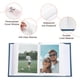 thumbnail image 3 of Álbum de fotos Uxcell 6.5'' x 4.9'' con cubierta de lino, libro pequeño para 100 bolsillos que sostiene 100 fotos para aniversarios familiares en azul, 3 of 6
