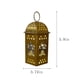 thumbnail image 3 of Mini farol de hierro dorado con luces LED - Ramadán y decoración navideña - Centro de mesa colgante - 9,5x9,5x15cm, 3 of 6
