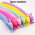 thumbnail image 3 of 1-6 piezas de divertidos juguetes antiestrés con forma de unicornio, con forma de gusano, cuerda elástica de TPR, para aliviar el estrés y el autismo, 3 of 5