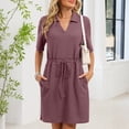 thumbnail image 6 of CIENVNSTG Women's Casual Dresses A-Line Classic Breathable Holiday Dress Lightweight Versatile Party Dress, 6 of 6